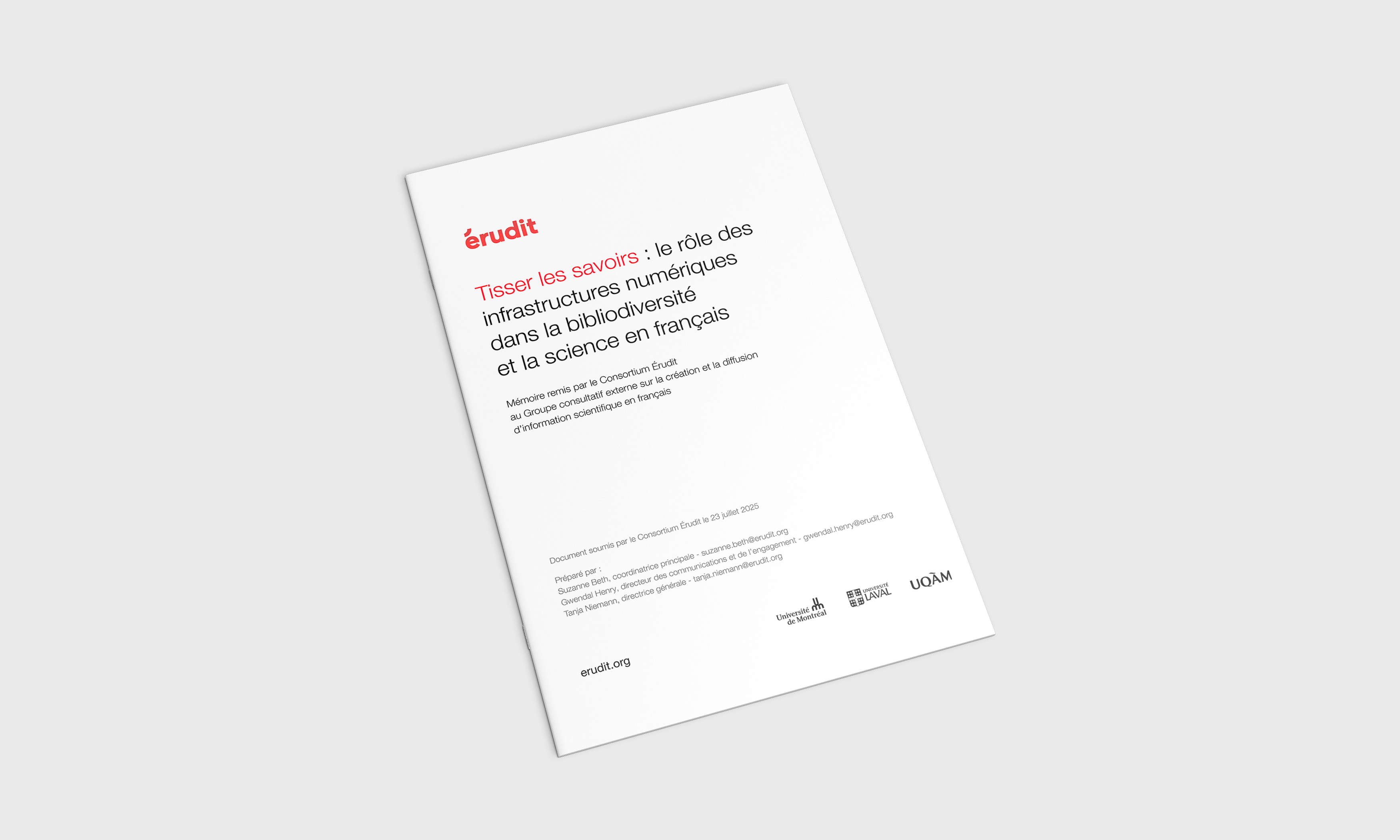 Mockup brochure Tisser les savoirs